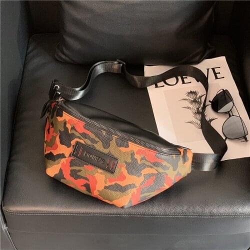 Casual Fashion Chest Messenger Bag Men PU Leather Waterproof Crossbody Bag for Short Trip Shoulder Bags Men Business Travel bag