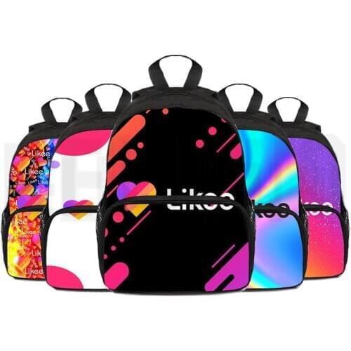Likee Backpack Student Bookbag LIKEE Video 1 App Laptop Backpack Women School Bags Teenage Girls Travel Fashion Russian Styles