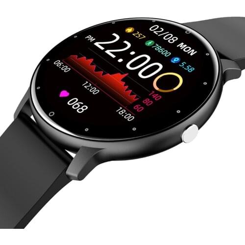 2021 New Smart Watch Men Full Touch Screen Sport Fitness Watch IP67 Waterproof Blue Tooth For Android Ios Smartwatch Men+Box