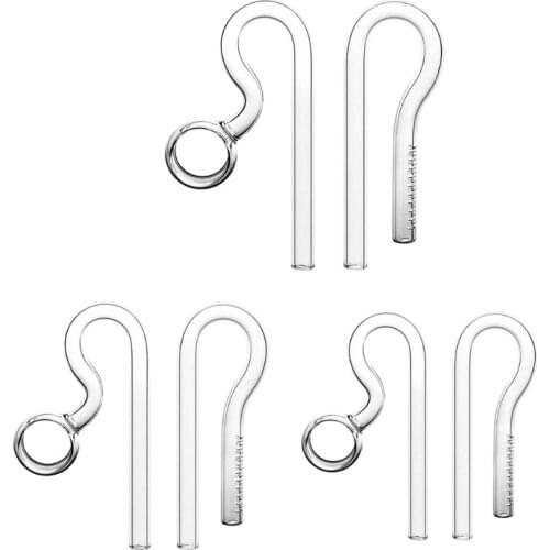 Glass Lily Pipe Spin Outflow and Inflow 10mm 13mm 17mm for Aquarium Planted Tank Landscape Tank Fish Tank Easy to Use