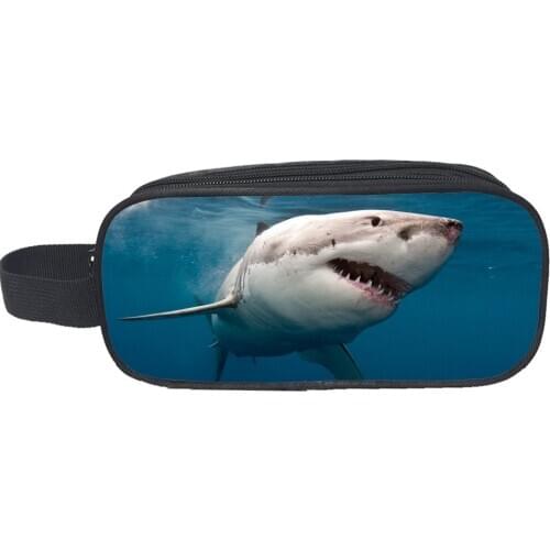 Shark Handbags Space Galaxy Customized Boys Girls Women Men Kid Toddler School Casual Pencil case Tote Bag Pouch