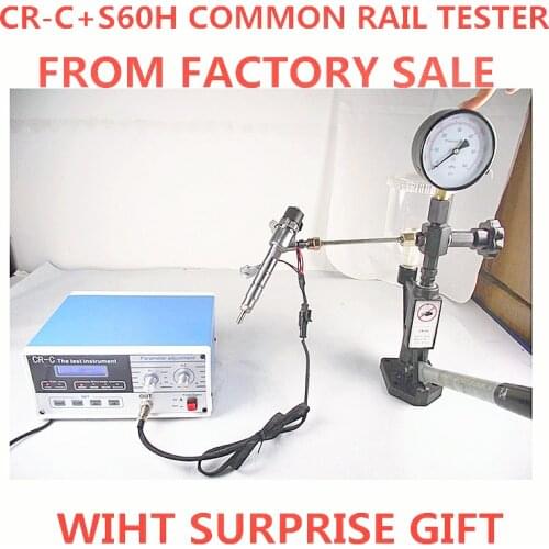 CR-C Diesel Common Rail Injector Simulator Drive Tester And S60H Hand Press Nozzle Validator Common Rail Injector Tester Tool