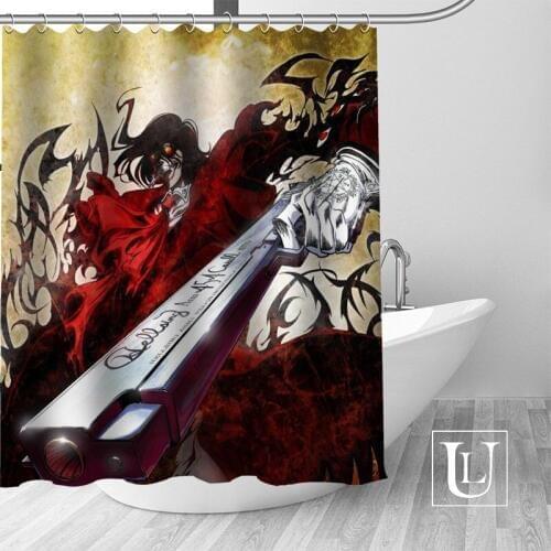 Custom Hellsing Shower Curtain Modern Fabric Bath Curtains Home Decor Curtains More Size Custom Your image
