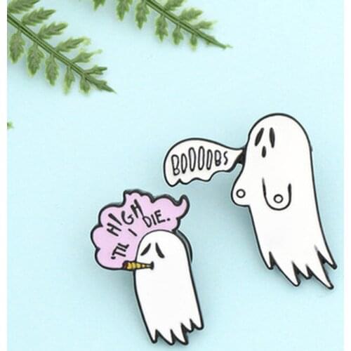 1pc Cute Smoking Enamel Pin Brooch Cartoon Women Men Jackets Lapel Pins Backpack Badges Fashion Jewelry Gifts