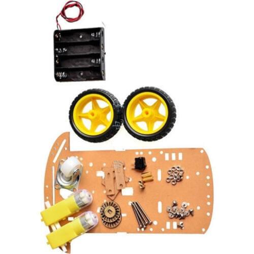 1 pcs New Motor Smart Robot Car Chassis Electronic Manufacture DIY Kit Speed Encoder Battery Box 2WD For Arduino Robot