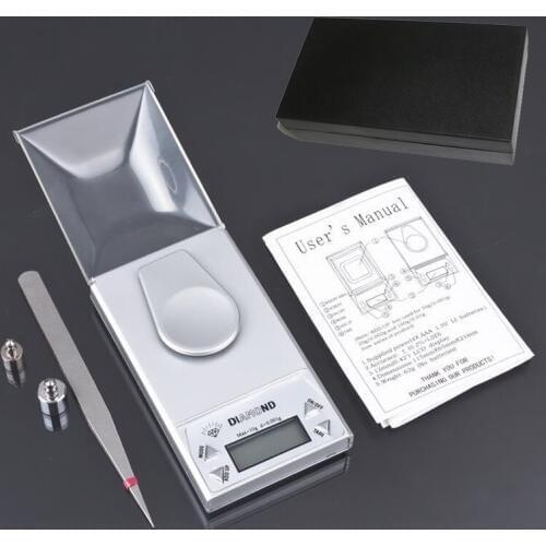 5pcs 0.001g-10g LCD Digital Jewelry Diamond Pocket Weight Scale