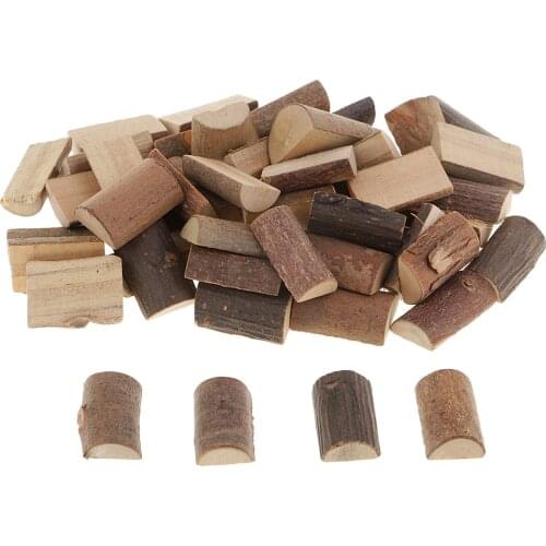 50 Pieces Rustic Half Cut Wood Log Slices For Wedding Centerpieces Decor