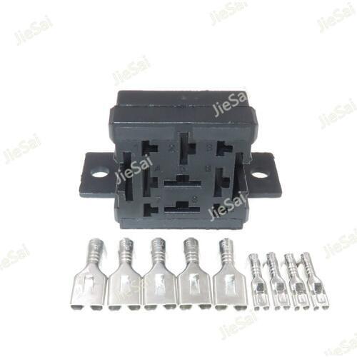 9 Pin Automotive Relay Fuse Holder Female Connector With Terminals