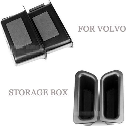 Brand New For VOLVO XC60 2008-2015 Black 2 pcs Front & 2pcs Rear Door Container Armrest Storage Box Plastic