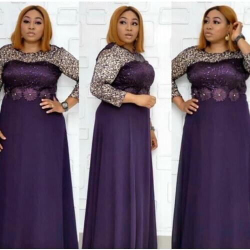 African Dresses for Women Dashiki Lace Africa Dress African Clothes Bazin Broder Riche Sexy Long Sleeve Robe Evening Long Dress