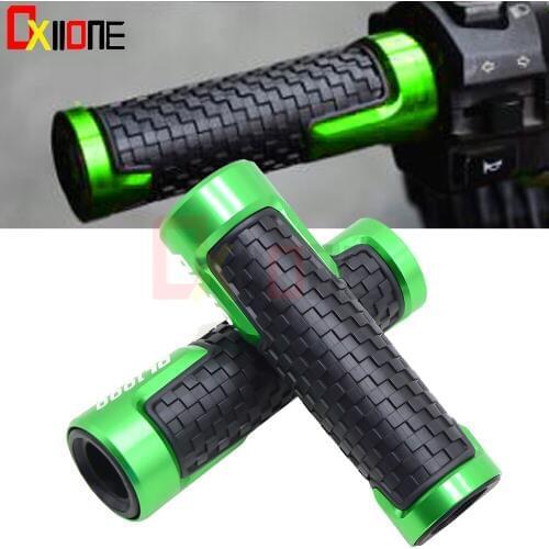 Accessories Aluminum 7/8"Rubber Motorcycle Bike Handlebar Grips Motorbike Handle Bar For Suzuki DL1000/V-STROM DORSODURO 750