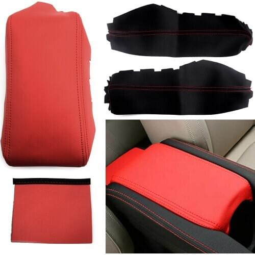 Car Microfiber Leather Center Console Lid Armrest Box Surface Case Cover Trim Skin Fit for Honda Civic 2016 2017 2018 2019 2020