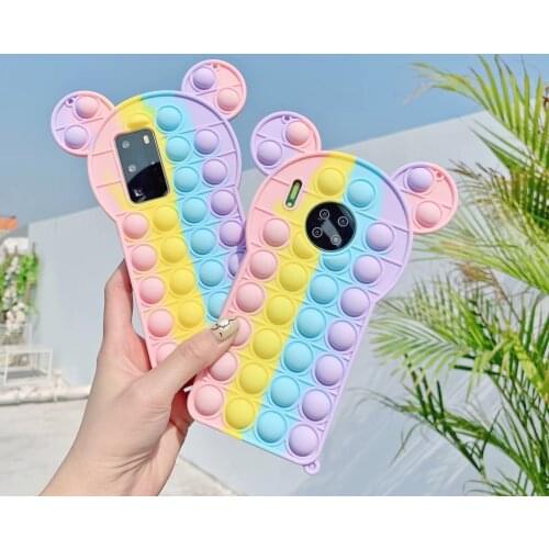 Push Bubble Phone Case For Samsung Galaxy S10 S20 S21 Note 9 10 Plus 20 Ultra A10E A11 A12 A20 A21 A31 A51 A32 A71 Cover Coque