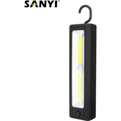 COB LED Tactical Flashlight Magnetic Working Light Torch Swivel Hanging Hook Worklight Night Fishing Camping Tent Lantern AA