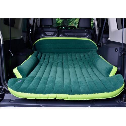 Self-Driving Travel Inflatable Bed Portable Outdoor Air Mattress SUV Car Flocked Camping Mat