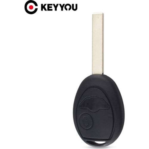KEYYOU 10X 2B Car Key Case Cover For Bmw Mini Cooper R50 R53 Remote Entry Cover Replacement Uncut Blade Blank Case Car Key