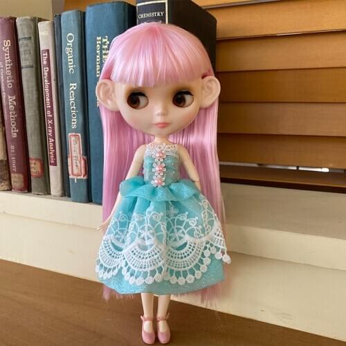 Neo Blyth Doll NBL Customized Shiny Face,1/6 BJD Ball Jointed Doll Ob24 Doll Blyth for Girl, Toys for Children YM02