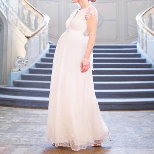 New Maternity Dresses For Photo Shoot Tube Top Dresses For New Year2021 Long Sleeve Sexy Clothes For Pregnant Women Dress