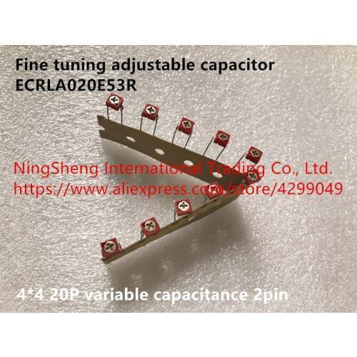 Original new 100% ECRLA020E53R fine tuning adjustable capacitor 4*4 20P variable capacitance 2pin (Inductor)