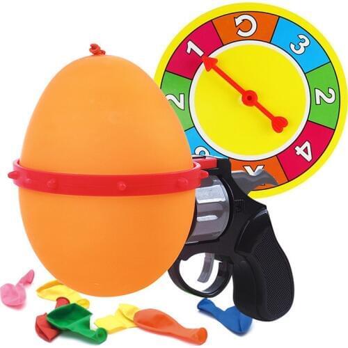 Russian Roulette Model Balloon Gun Party Tricky Creative toy gun Adult tricky Funny Toys Family interactive games Lucky Roulette