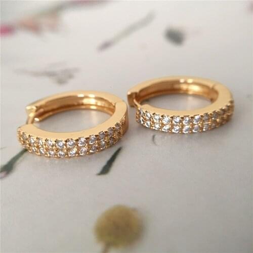 Rhinestone Shiny Circle Hoop Earrings Large Round Earrings for Women 2021 Brincos Fashion Jewelry Accessories