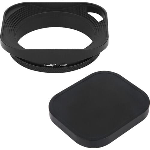 Haoge LH-B55P Universal Square Metal 55mm Lens Hood for Leica Carl Zeiss Voigtlander Panasonic Olympus and 55mm Filter Thread