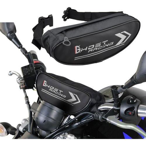 Waterproof Travel Bicycle Handlebar Bag for Road Bikes, Mountain Bikes & Motorcycles, Bike Pannier Pouch, 11.8 x 2.4 x 3.9 inch