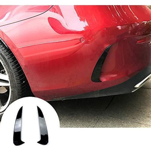 Rear Bumper Spoiler Air Vent Outlet Trim Cover Accessories Car Styling for Mercedes Benz E Class E Coupe C238(Black)