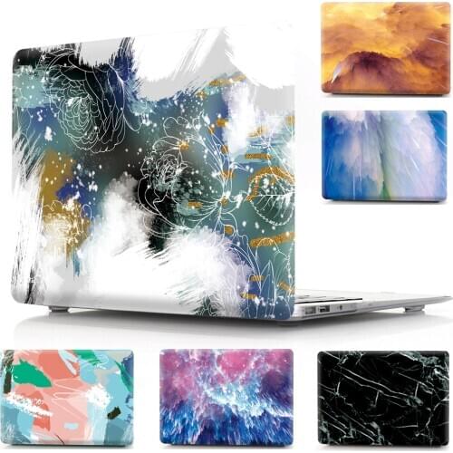 Printed Pattern Hard Shell Laptop Case for Macbook Pro 16 Pro 12 13 15 Touch Bar Cover For Apple Mac Air 11 13