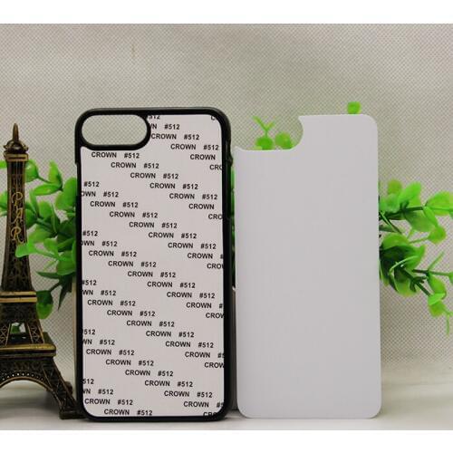 Wtsfwf DIY 2D Sublimation hard PC Blank Case for Iphone 7 Plus Iphone 8 Plus with Aluminum Inserts 10pcs/lot