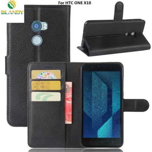 10pcs/lot For HTC U12 Plus Litchi Lychee Wallet Leather TPU cover case For HTC U ultra U play U ultra U11 plus desire 626 650