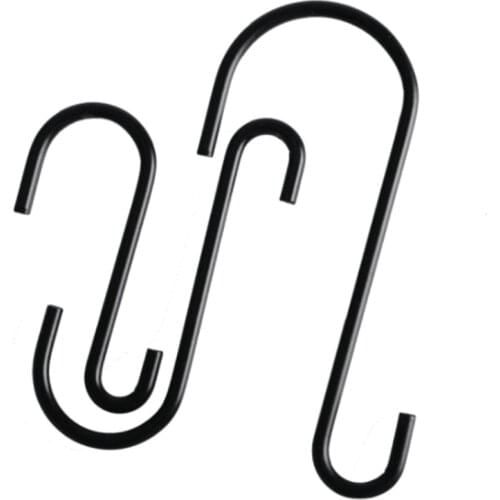 10pcs S Hooks Hanging Hook Heavy Duty Hangers for Hanging Clothes Pans Plants