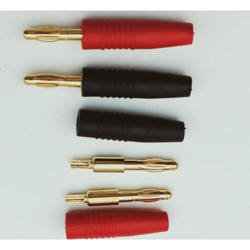 100Pcs 4mm silicone insulated Banana Plug connector Copper New