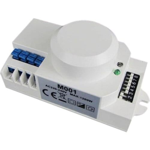 220V 360 Degree Microwave Sensor Light Switch Induction Microwave Motion Sensor Switch Vibration Sensor