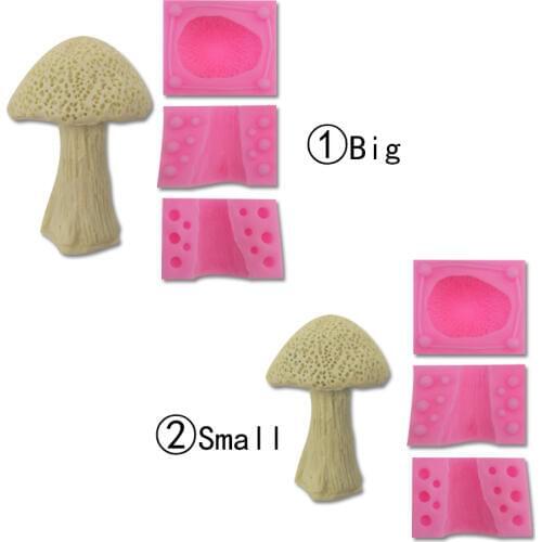 2kinds Mushroom 3D silicone mold Cake Chocolate Mold Garden Cake Decorating Tools Fondant Sugarcraft Cake Mold