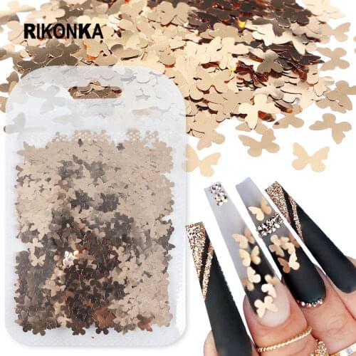 Colourful Butterfly Nail Art Decorations Sequins Holographic Glitter Ultra-thin Flake Paillette For Gel Polish Manicure Supplies