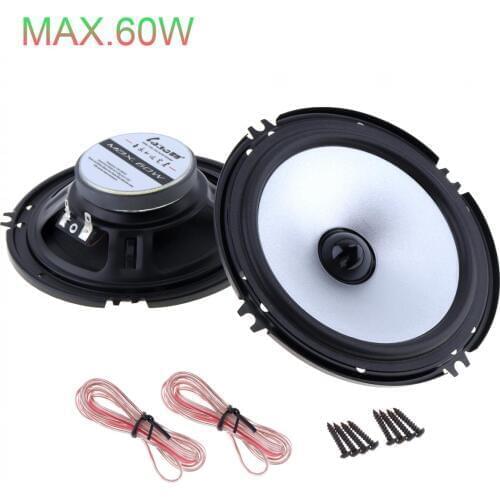 2pcs 6.5 Inch Car Speaker 60W 88dB Automobile Car Coaxial HiFi Speakers Vehicle Audio Music Full Range Frequency Loudspeaker