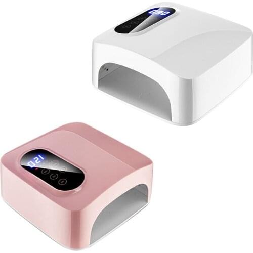 72W Cordless Rechargeable Nail Lamp UV Led Nail Dryer Nail Phototherapy Machine Fast Nail Polish