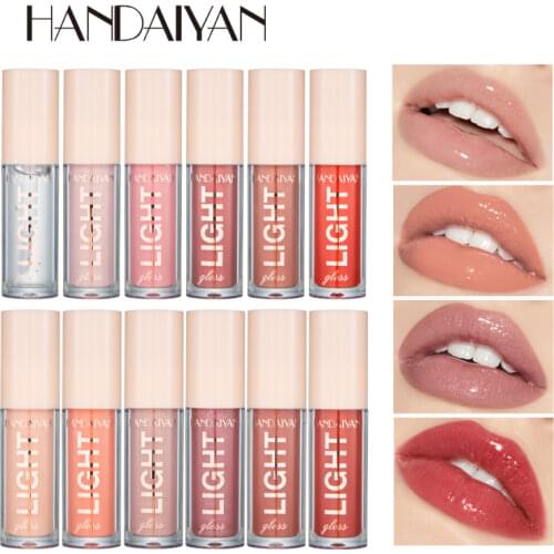 12 Color Lip Gloss High-gloss Mirror Water Gloss Lacquered Glass Lip Dense Lipstick Moisturizing Pearlescent Lip Glaze