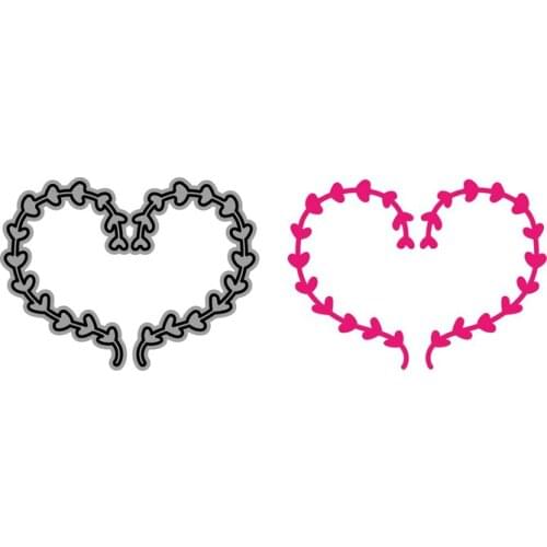 CH New Arrival Heart Leave Metal Cutting Dies Stencils for Scrapbooking/photo Album stamps Decorative Embossing DIY Cards