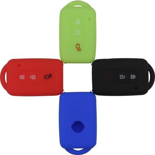 Bilchave Silicone Car Key Case Cover For Nissan Duke MICRA QASHQAI JUKE X-Trail Navara 3BT Key Fob Shell Protector Holder
