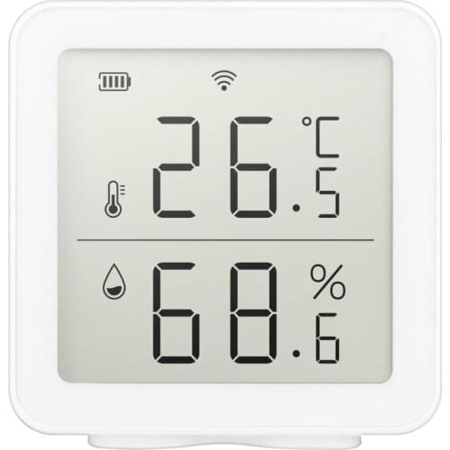 Tuya WIFI Temperature And Humidity Sensor Indoor Hygrometer Thermometer Sensor With LCD Display Support Alexa Google Home