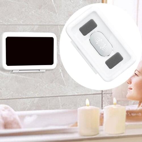Shower Phone Holder Waterproof Case Box Wall Mounted Shelves Self-Adhesive Shower Accessories