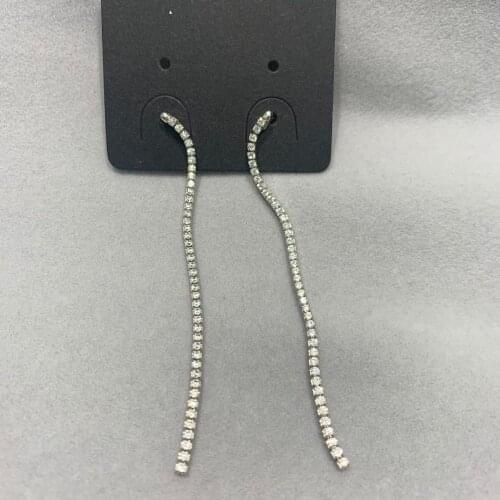 Simple style 925 sterling silver with cubic zircon long earring fashion fine women jewelry free shipping