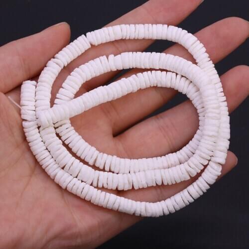 Natural Shell Beads Trendy Seashell Clasp Sheet Shape Loose Isolation Beads for Jewelry Making DIY Charm Necklace Bracelet 38cm