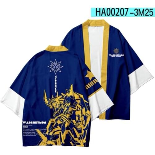 Degimon 3D Printing Japanese Anime Kimono Haori Yukata Cosplay Women/Mens Fashion Summer Casual Cool Short Sleeve boys Cardigan