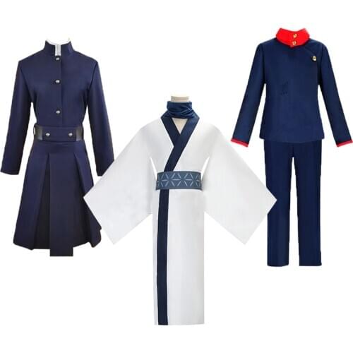 Anime Jujutsu Kaisen Kugisaki Nobara Cosplay Costumes Itadori Yuji Fushiguro Megumi School Uniform Sets Halloween Role Play