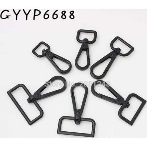 10-30pcs 13 16 20mm 26 32 38mm dark black lacquer trigger snap hook swivel clasp hooks for DIY leather goods metal parts