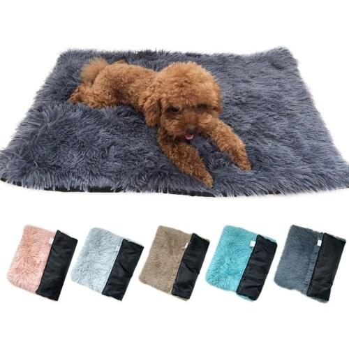 Soft Plush Padded Pet Sleeping Mat Soft Pet Mattress Puppy Dog Cat Sofa Cushion Warm and Breathable Large Dog Pet Bed Dog Mat