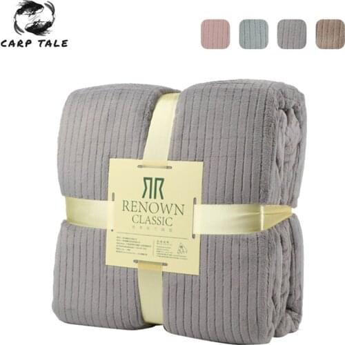 Soft Warm Coral Fleece Blanket Flannel Winter Blankets For Beds Solid Color Bedspread Throw Sofa Air Conditioning Blanket Cover